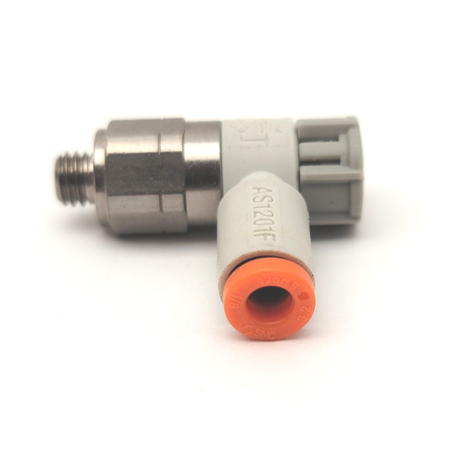 Used Lot Of 5 SMC AS1201F-U10/32-01 Speed Controller Fittings 1/8" To 10-32UNF