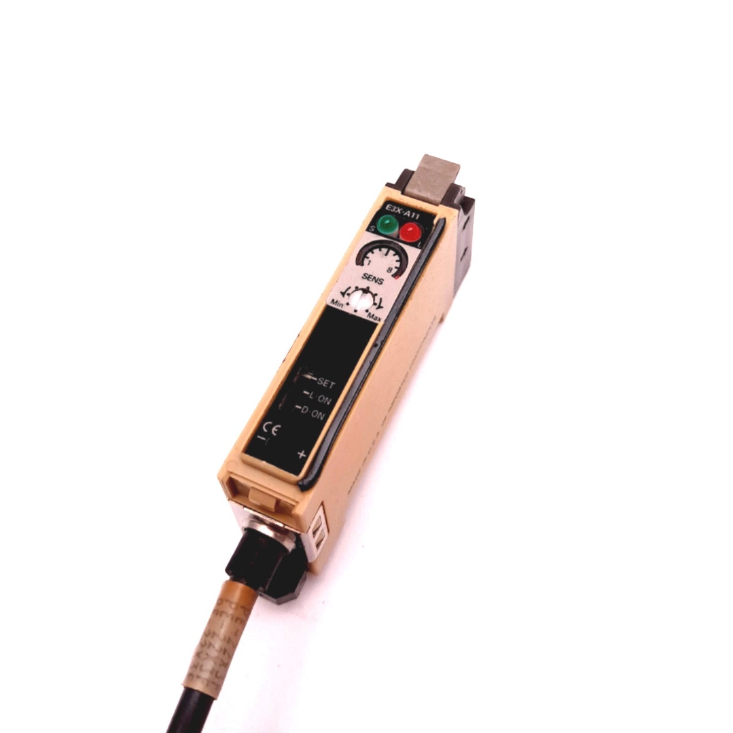 Used Omron E3X-A11 Photoelectric Sensor Amplifier Fiber Optic 10-30VDC NPN