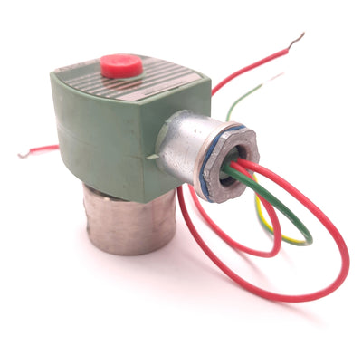 Used ASCO 8262G230E Red Hat Solenoid Valve 1/4" NPT, 17 Watts, 90 Psi Inert Gas