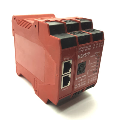 Used Allen Bradley 440R-S845AER-NNL Guardmaster Safety Relay, 2x Encoder, 24VDC 10.4A