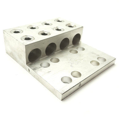 New ILSCO T4A4-600N Panel Board Wire/Conductor Lug, 4x, 600MCM-2 CU9AL, Aluminum