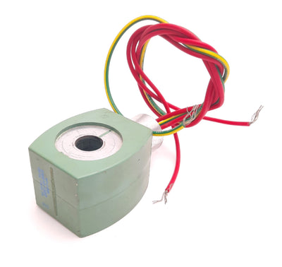 Used ASCO 238610-132D MP-C-080 Red Hat Solenoid Coil 110-120V 50-60Hz, 9/16" ID