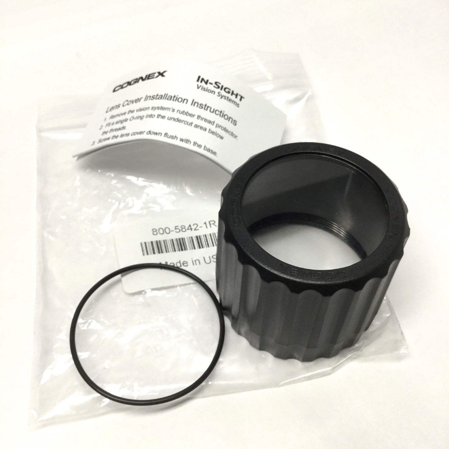 New – Open box Cognex 800-5842-1R Lens Cover Kit 50mm, For In-Sight Sensor Vision Camera