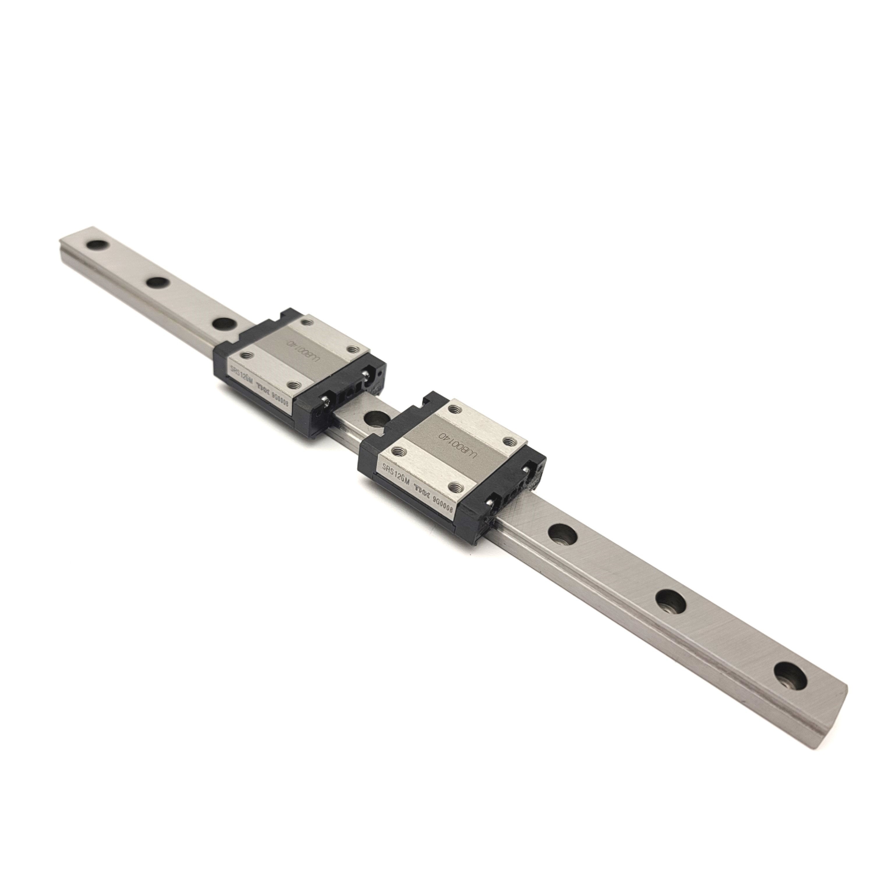 Lot Of 2 THK SRS12GM Carriages On 220mm Linear Rail 13mm x 27mm x 34.4 ...
