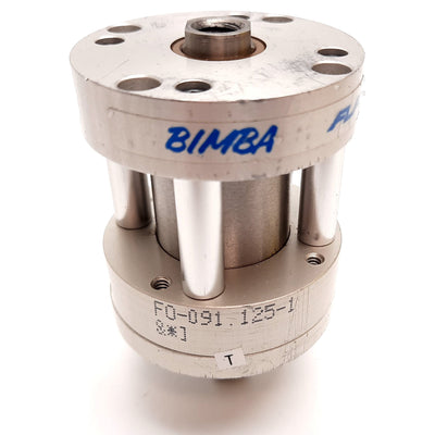 Used Bimba FO-091.125-1 Flat-1 Pneumatic Cylinder, Bore: 1.0625", Stroke: 1.125"