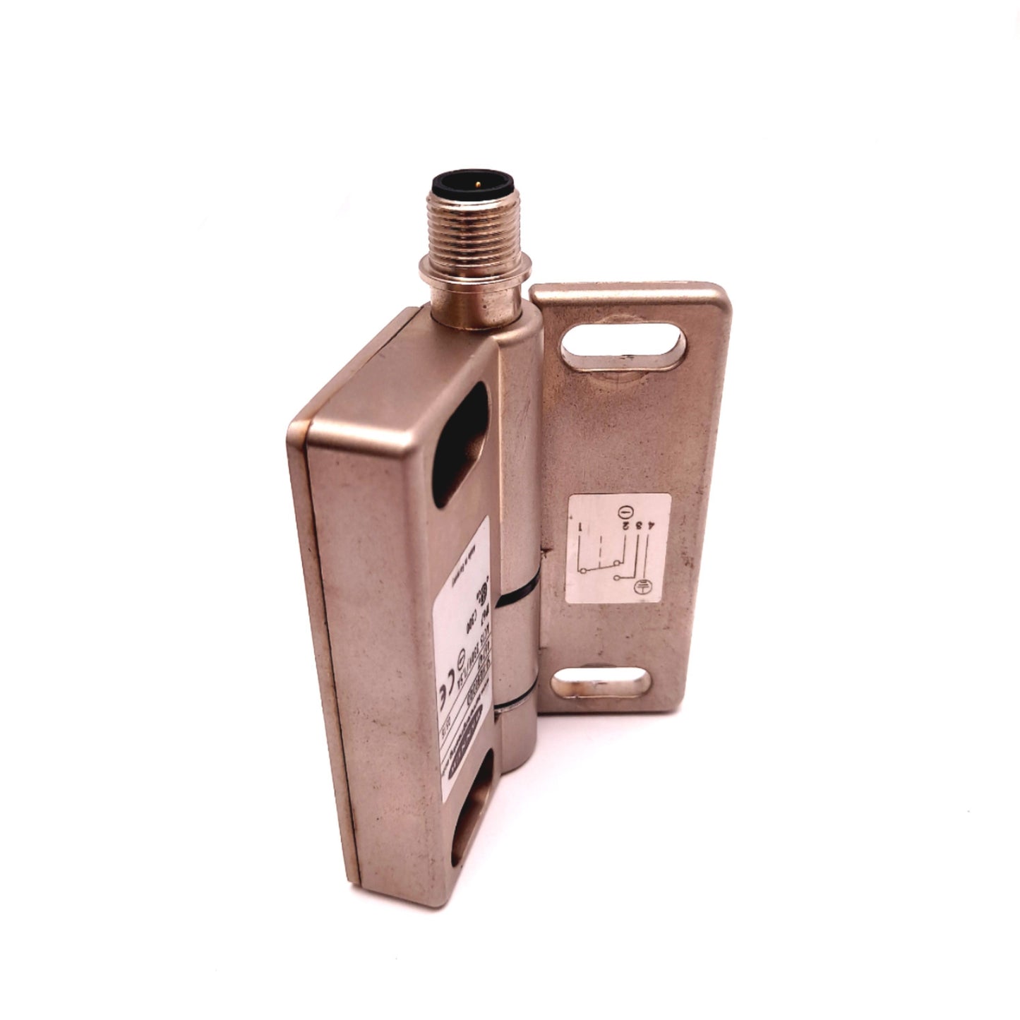 Used Banner SI-HG80DQD Safety Interlock Switch, Hinge 250VAC 3A 60VDC 1NO/1NC M12