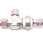 Used Swagelok B-4MA Ninety Degree Metering Valve 1/4" NPT Male, Hand Operated