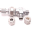 Used Swagelok B-4MA Ninety Degree Metering Valve 1/4" NPT Male, Hand Operated