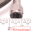 Used JIC Hydraulic Braided Hose Female JIC-4 Connection, 0.4" OD x 3 Ft Length