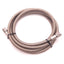 Used JIC Hydraulic Braided Hose Female JIC-4 Connection, 0.4" OD x 7 Ft Length