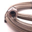 Used JIC Hydraulic Braided Hose Female JIC-4 Connection, 0.4" OD x 7 Ft Length