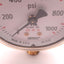 Used Wika 759-2-1000 Pressure Gauge Lower Mount, 0-1000 Psi, Dry, 1/4" NPT, Brass