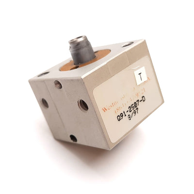 Used Compact Q91-2507-D Mini Double Rod Cylinder, 3/4" Bore, 1/4" Stroke, 10-32 Ports