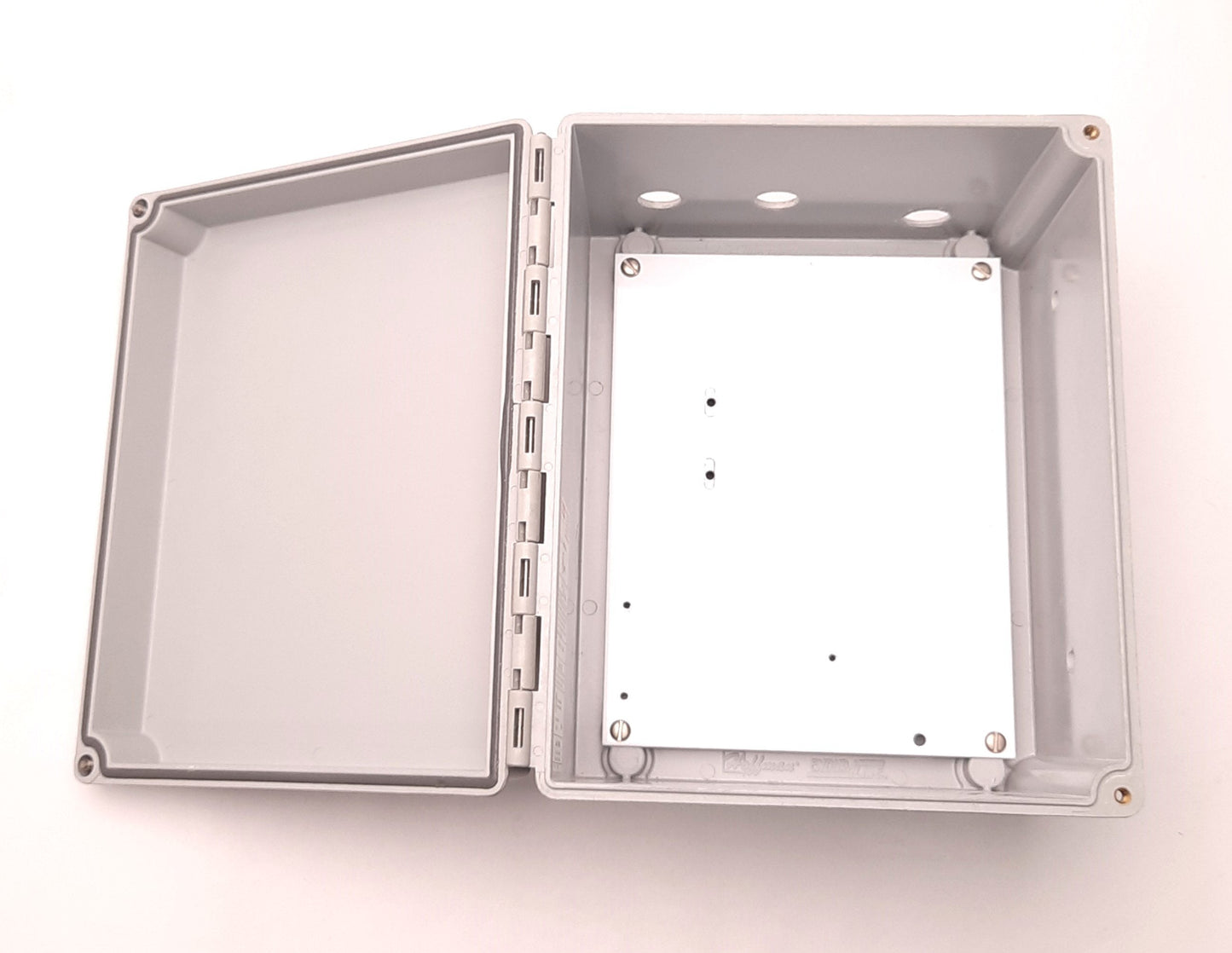 Used Hoffman A-1086CHSCFG Fiberglass Enclosure Cabinet Box 10" x 8" x 6"