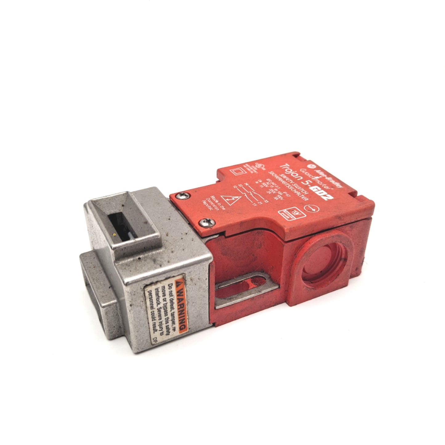 Used Allen Bradley 440K-T11212 Trojan 5-GD2 Safety Interlock Switch 2 NC 1 NO 1/2"NPT