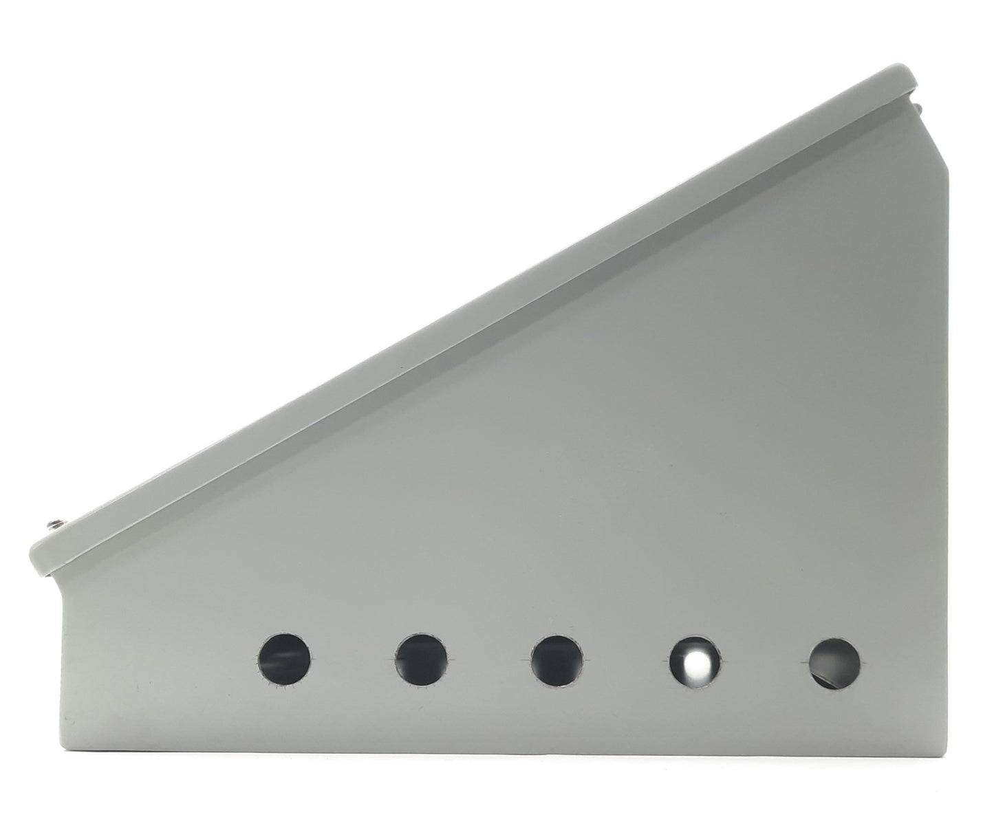 Used Hoffman C16C16 Sloped Top Steel Enclosure 16"H x 16"W x 11.09"D *20mm Holes*