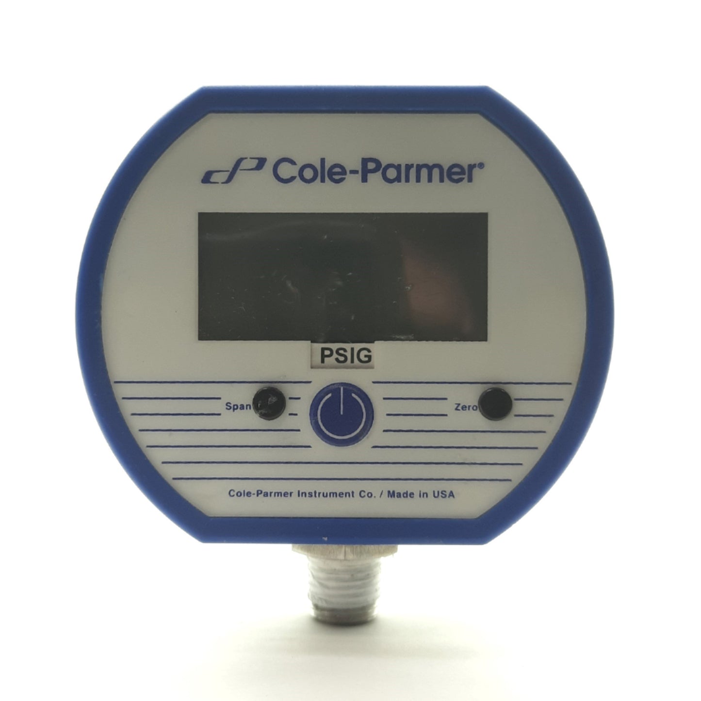 Used Cole Parmer 68935-18 Battery-Powered Digital Gauge 0-100PSI 1/4"NPT Male 2x AA