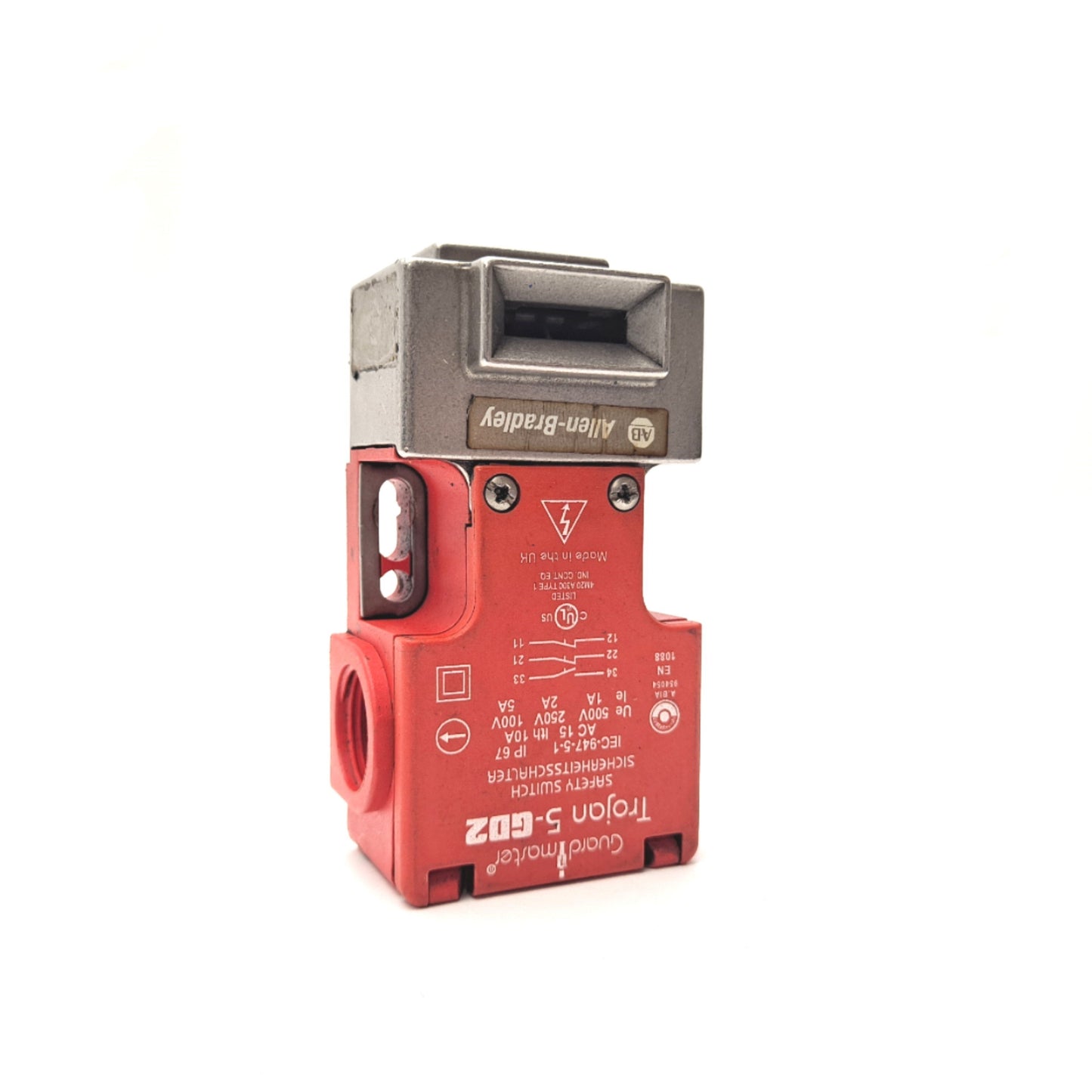 Used Allen Bradley 440K-T11367 Safety Switch Trojan 5-GD2 120V 240V 10A 2 NO 1 NC