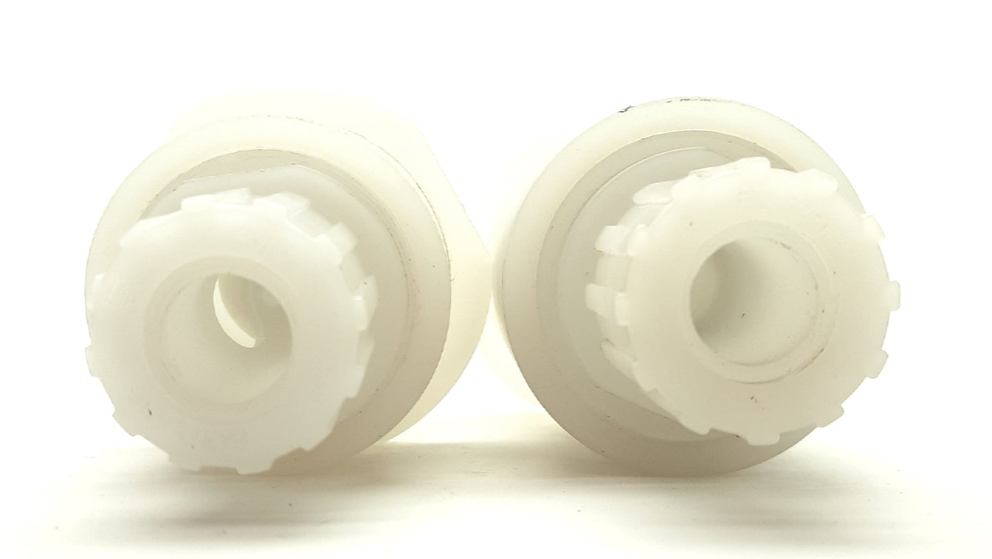 New – Open box Parflare/Flaretek Ultra-High Purity PFA Quick Coupler, 2x 3/4" Hose, PVDF Nuts