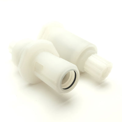 New – Open box Parflare/Flaretek Ultra-High Purity PFA Quick Coupler, 2x 3/4" Hose, PVDF Nuts