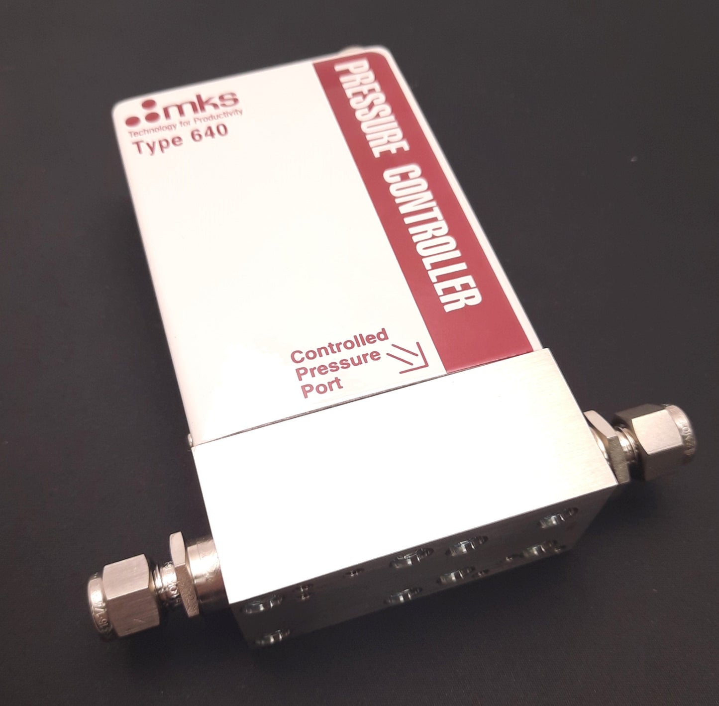 Used MKS 641A12TS1V52V Pressure Controller 15V DC 200mA In, 5V DC Out, 100 Torr Range