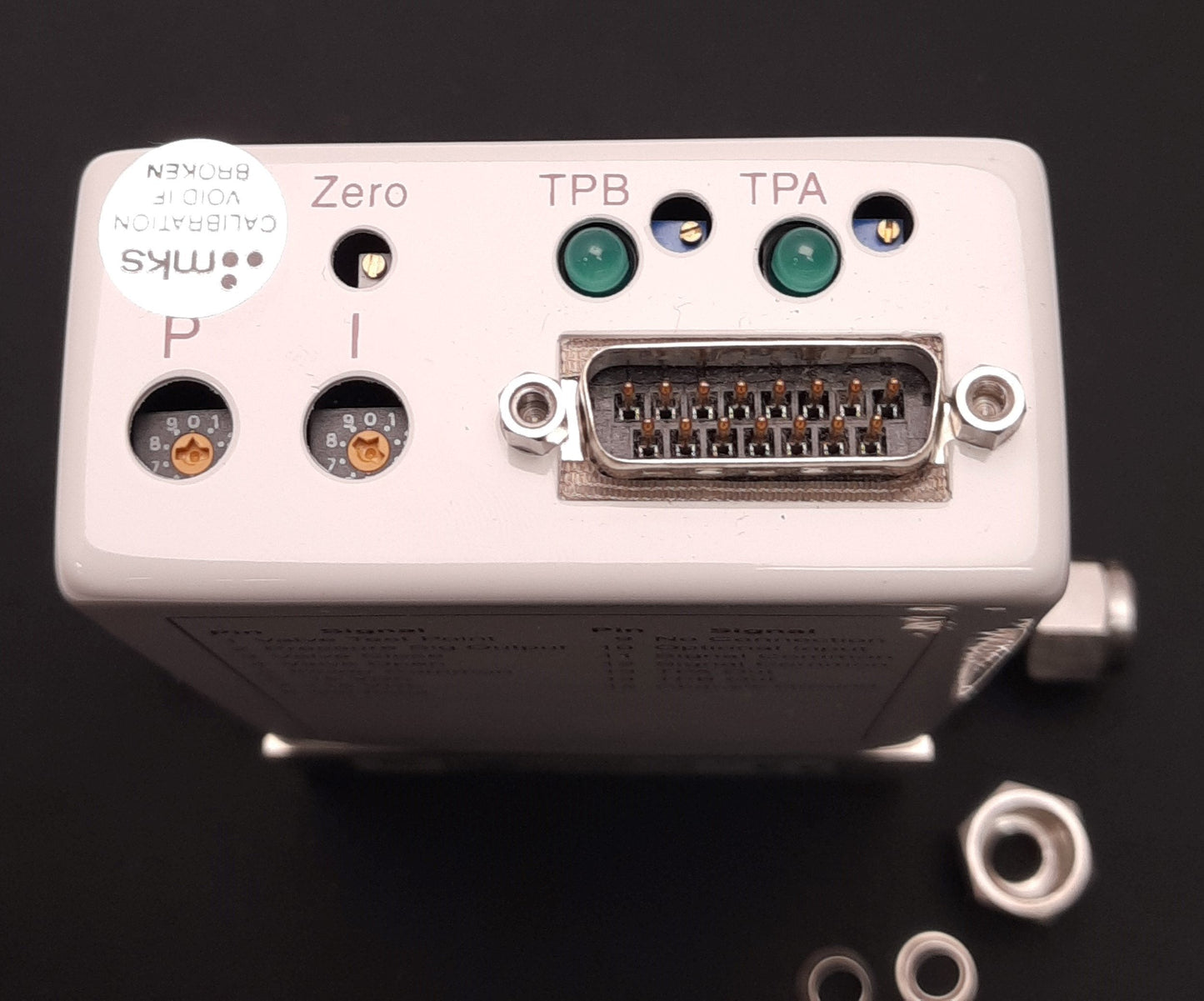 Used MKS 641A12TS1V52V Pressure Controller 15V DC 200mA In, 5V DC Out, 100 Torr Range