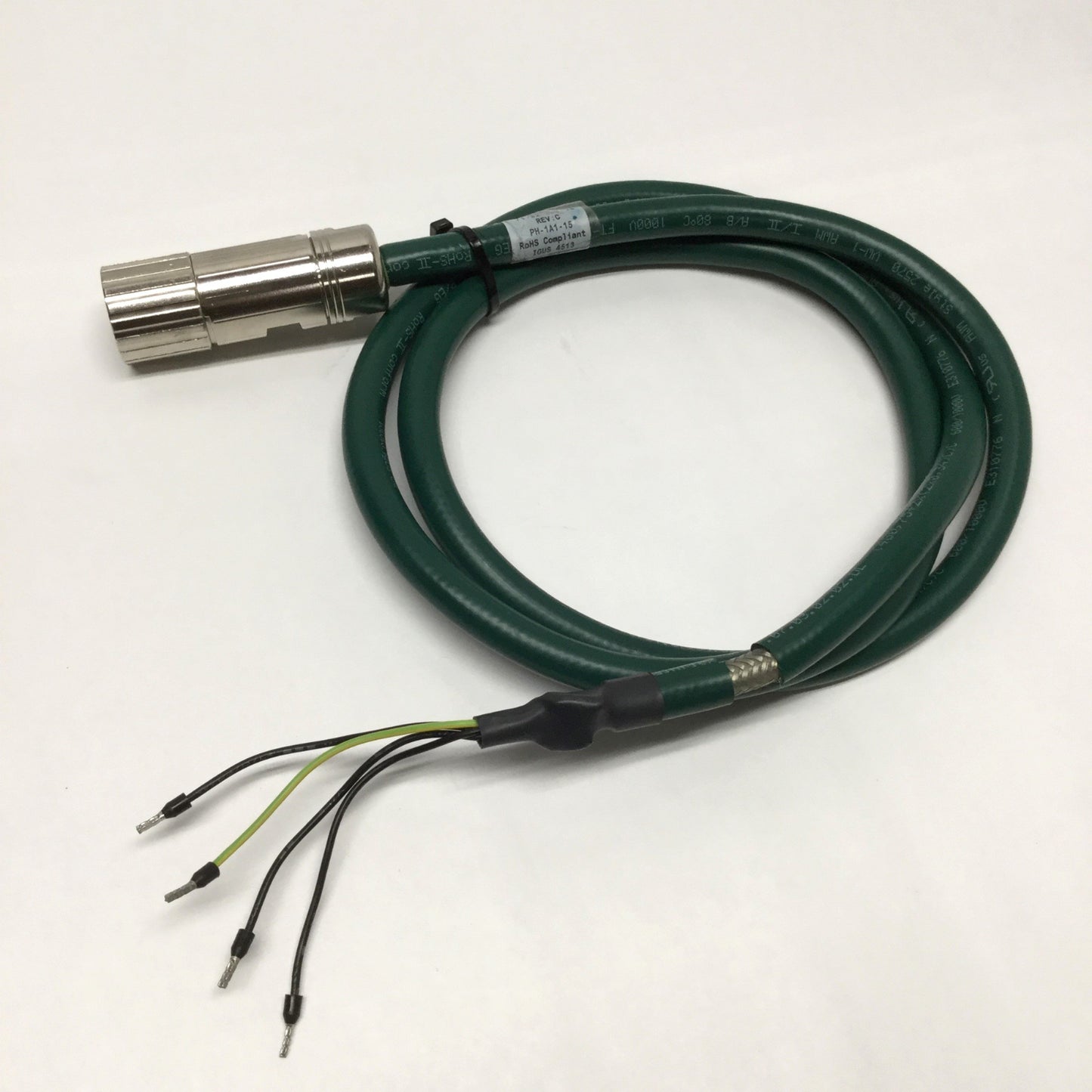 Used Parker 71-025005 PH-1A1 High Flex Shielded Servo Motor Power Cable *4.5ft Long*