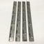 Used Lot of 4 Stainless Steel Continuous Piano Hinges, 7.5" Long, 1" Open Width, 270°