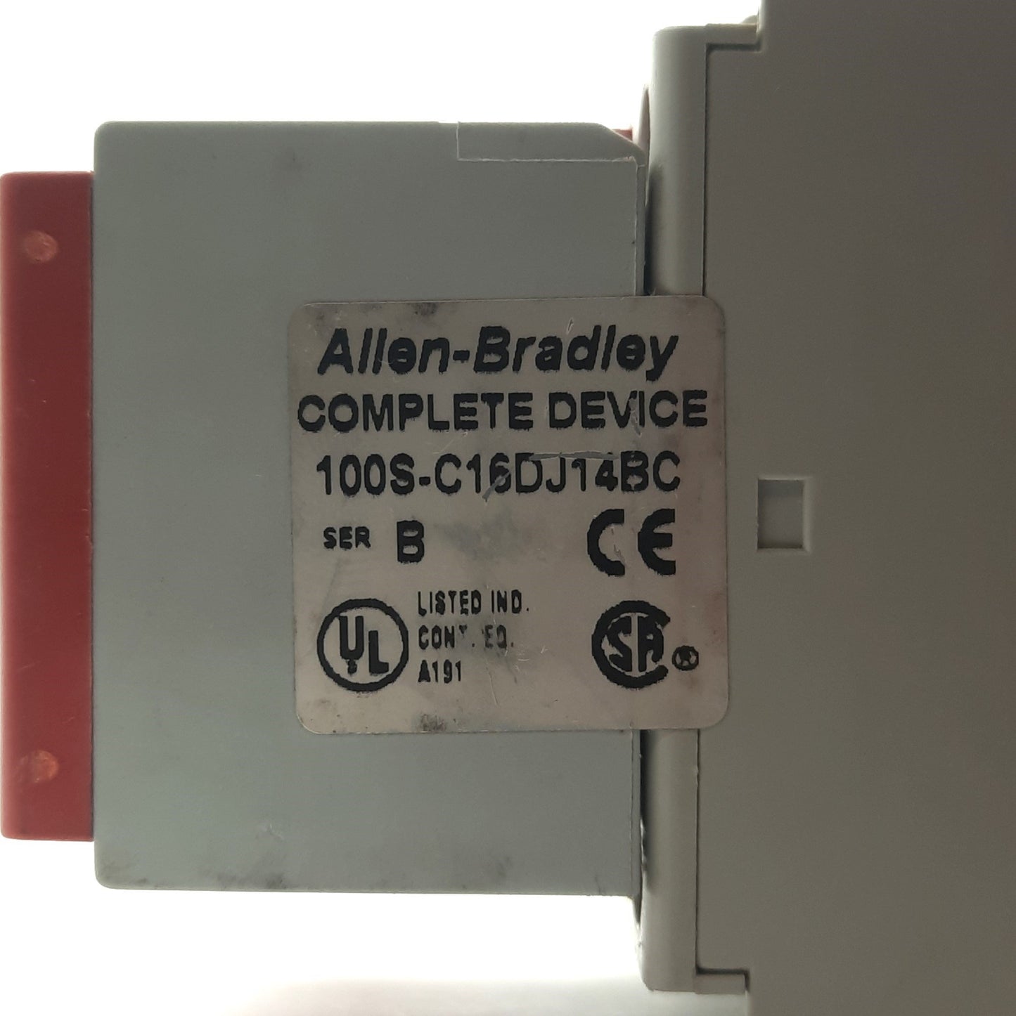 Used Allen Bradley 100S-C16DJ14BC Guardmaster Safety Contactor 600VAC 30A, 24VDC Coil