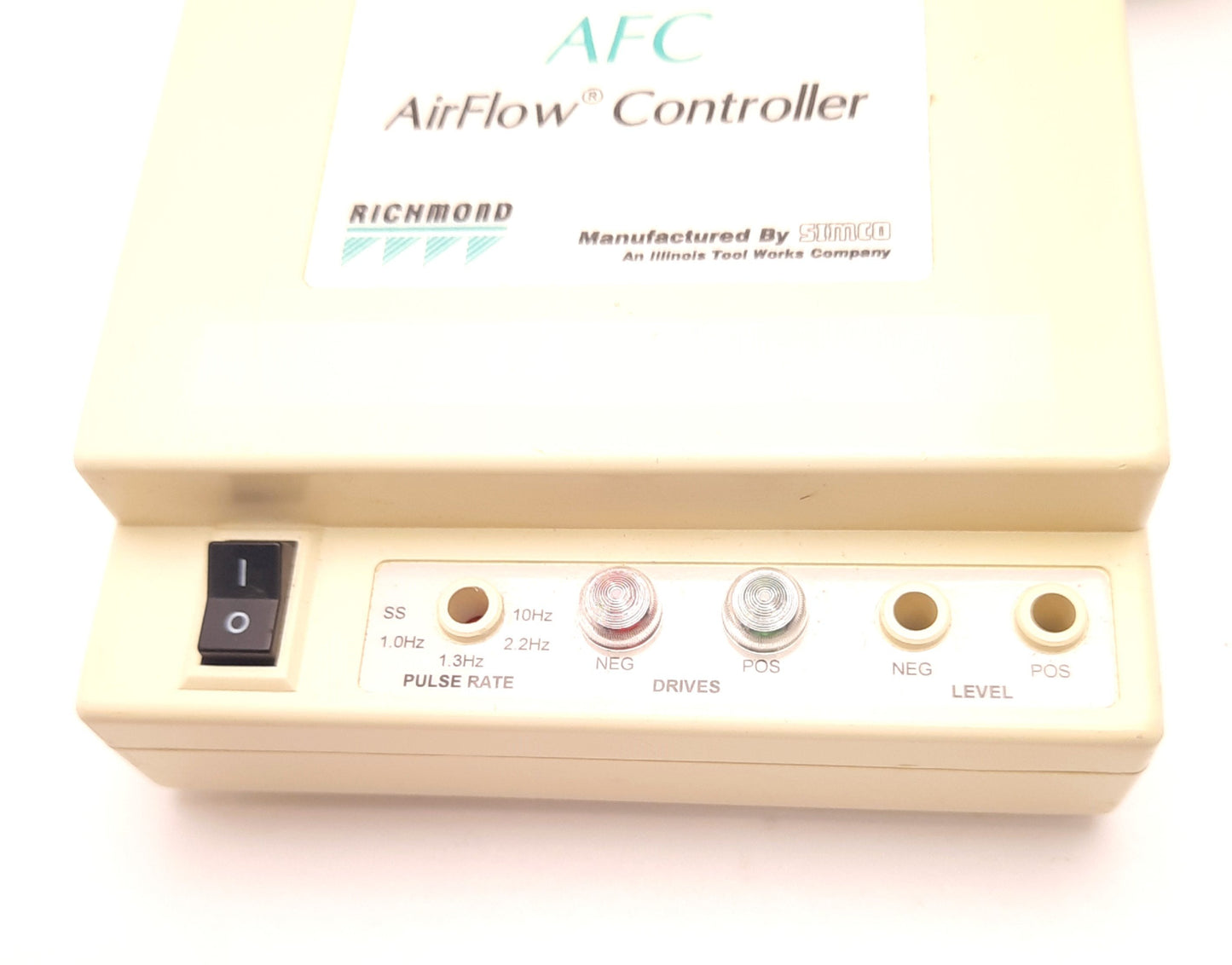 Used Simco AFC-2 Air Flow Controller w AC and HV Cable 115v AC 4 Watt, 100 Psig Max