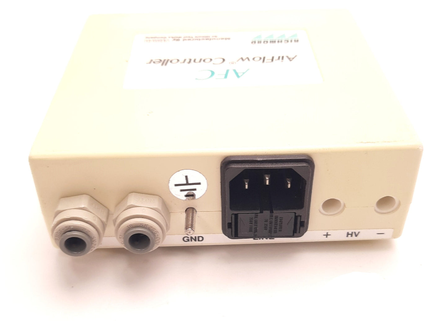 Used Simco AFC-2 Air Flow Controller w AC and HV Cable 115v AC 4 Watt, 100 Psig Max