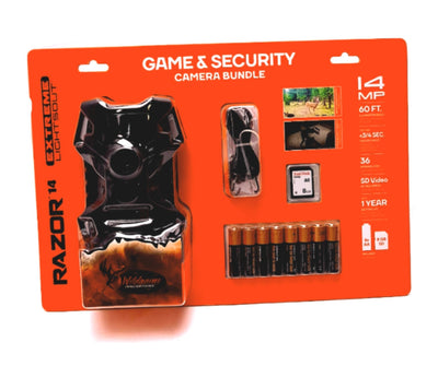 New Wildgame Innovations TX14B1W2 Razor 14MP Extreme Game And Security Camera Bundle