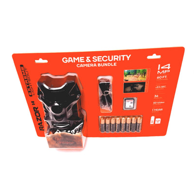 New Wildgame Innovations TX14B1W2 Razor 14MP Extreme Game And Security Camera Bundle
