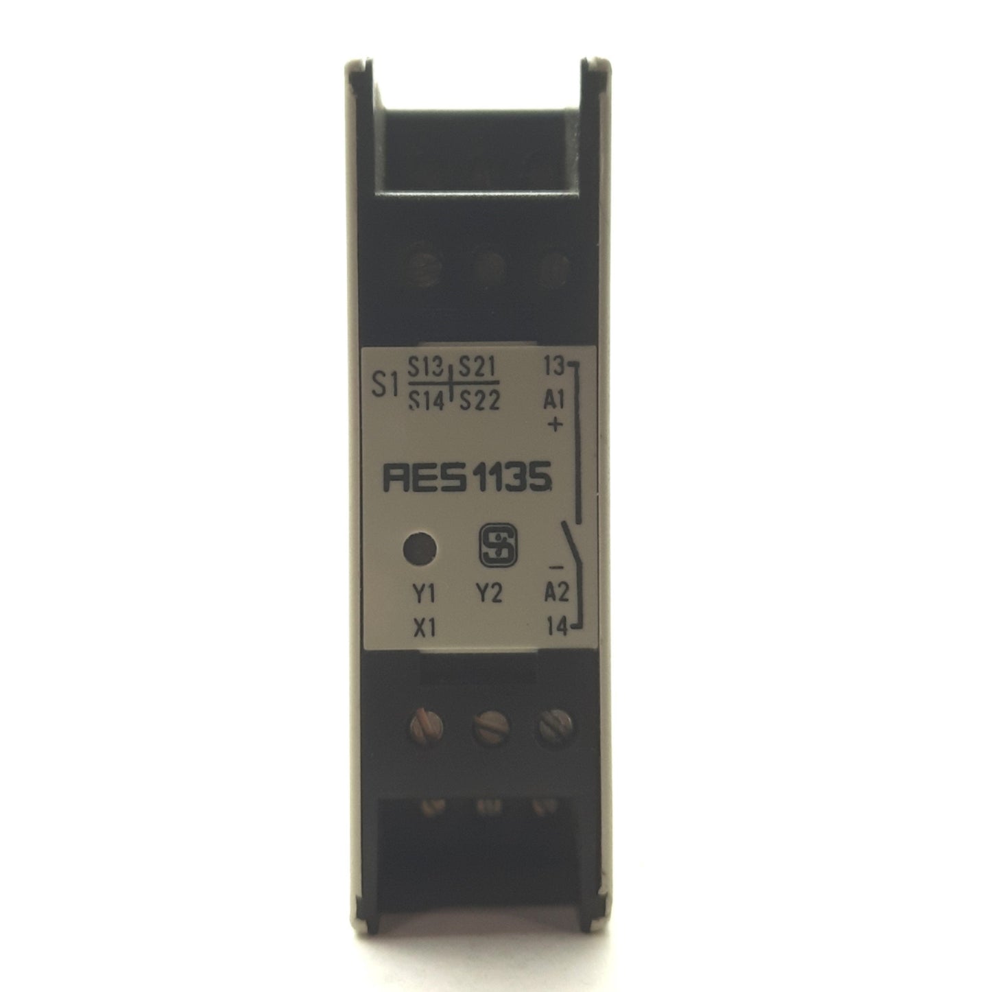 Used SCHMERSAL AES 1135 Safety Relay, 2x Safety Input NO/NC, SPST NO 230VAC 2A, 24VDC