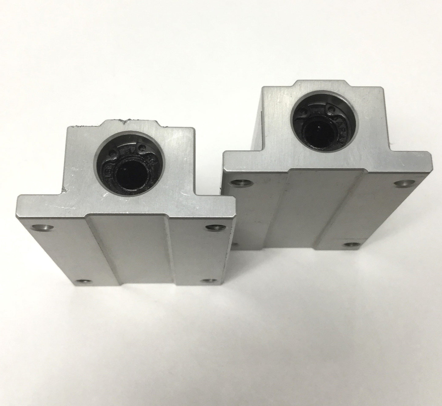 Used Lot of 2 Nippon TWA 4WUU Linear Bearings Double-Wide Block 1/4" Bore, 96lb Load