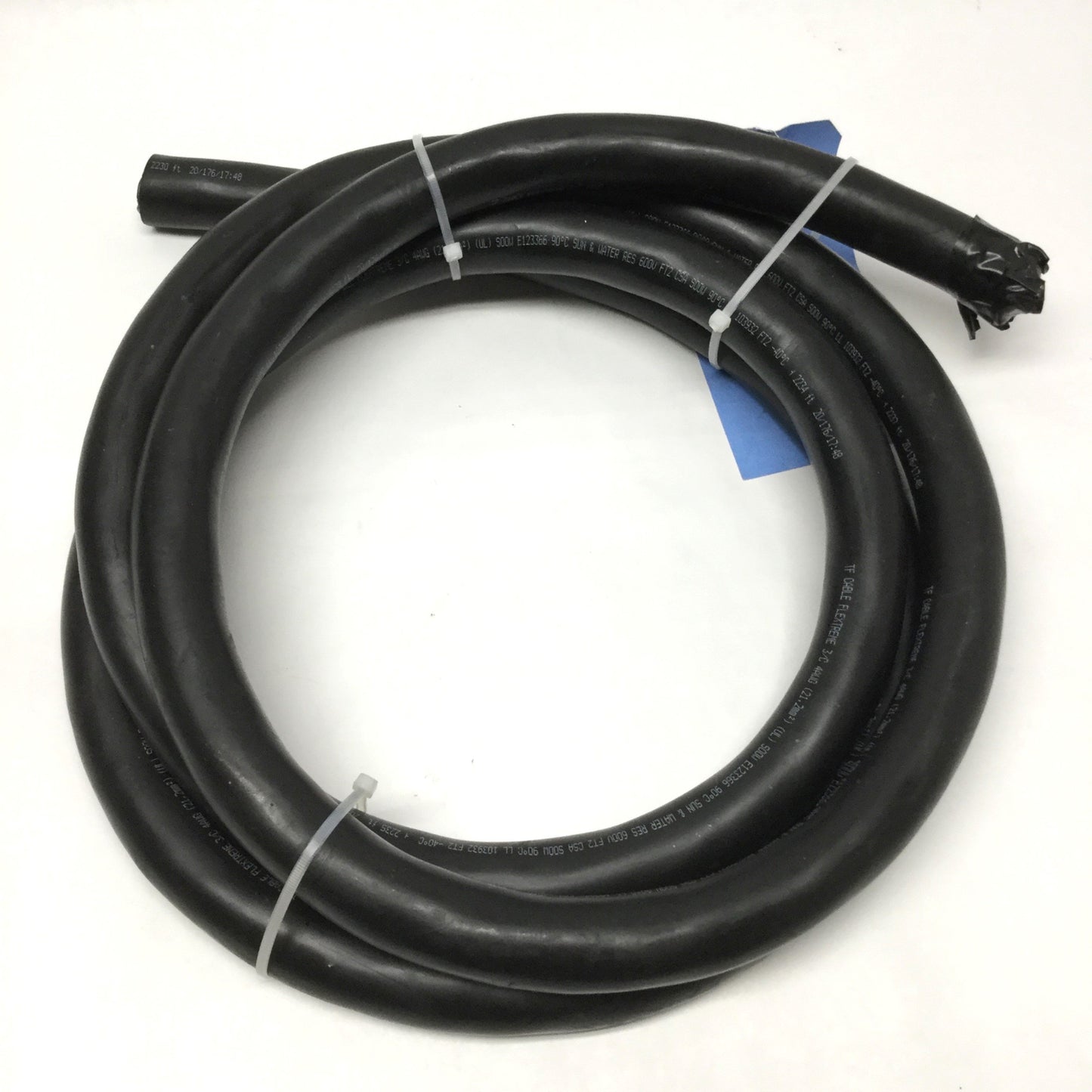 New – Open box TF Cable Flextreme 4/3 Portable Service Cord SOOW 600V 4AWG x 3 Conductor, 10ft