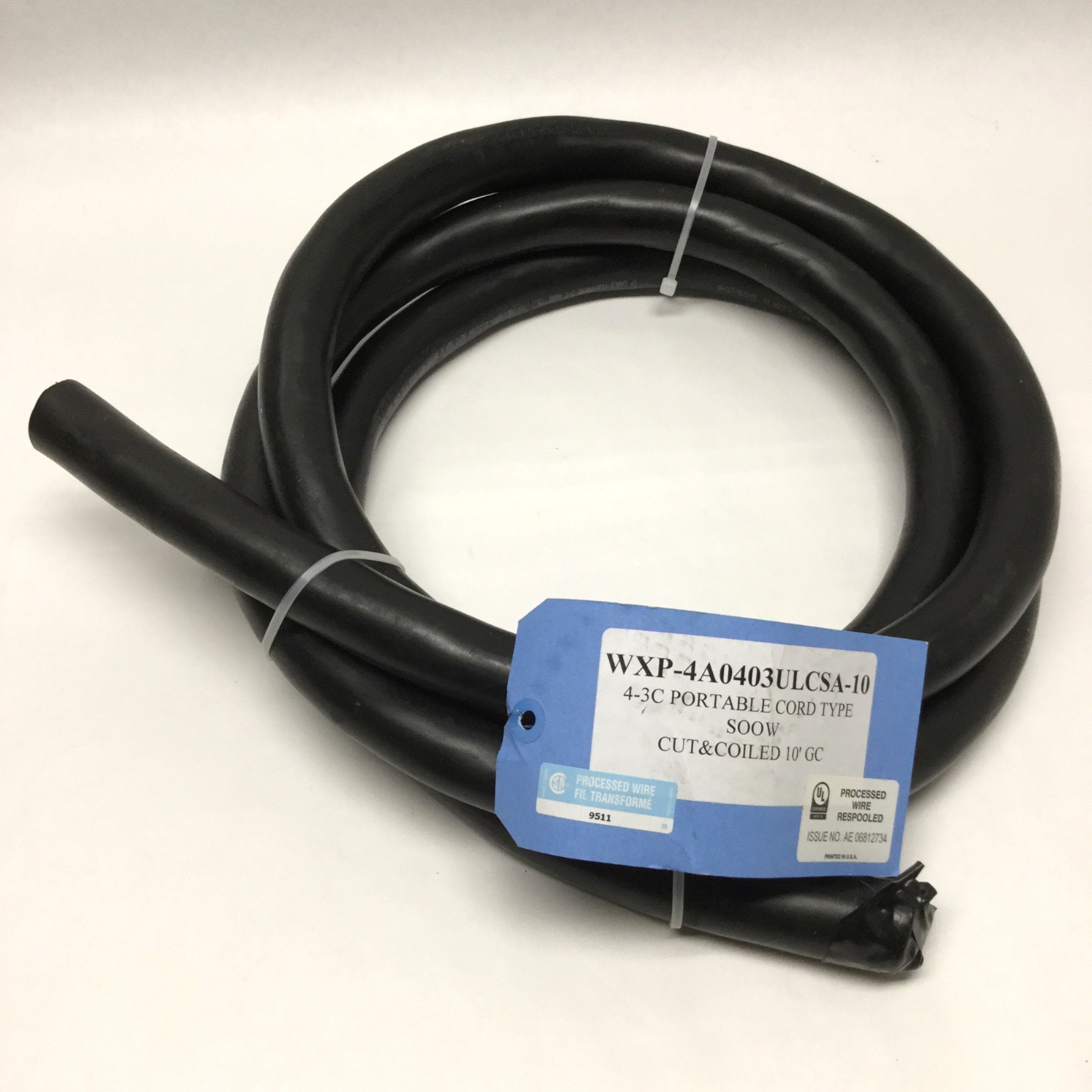 TF Cable Flextreme 4/3 Portable Service Cord SOOW 600V 4AWG