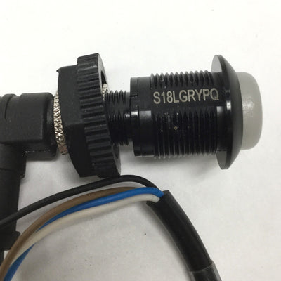 Used Banner S18LGRYPQ EZ-Light LED Indicator, 3-Color, Green-Red-Yellow, 10-30VDC