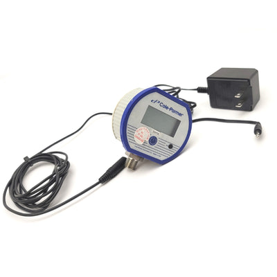 Used Cole-Parmer 68936-80 Digital Vacuum Gauge, 760-0 torr Absolute, 1/4"NPT, 115VAC