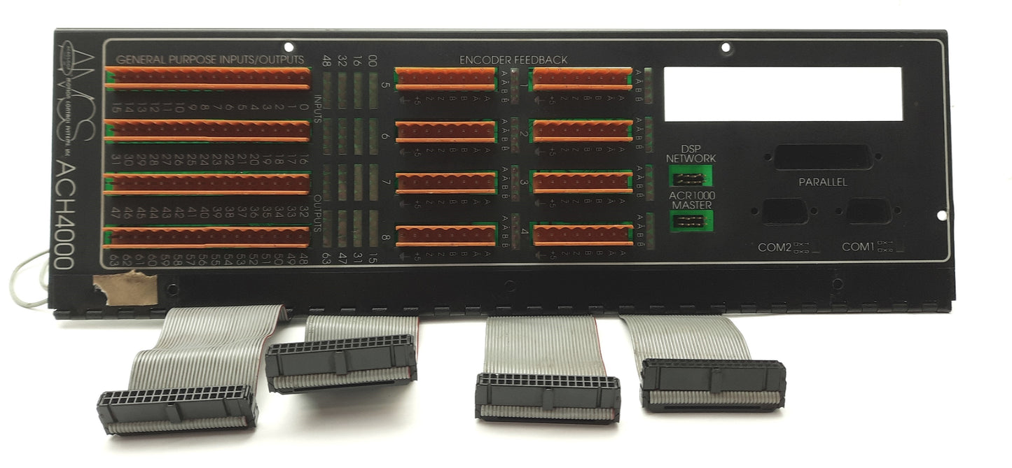 Used AMCS/Parker ACH4000 ACROLOOP Motion Controller I/O Breakout Box Mult-Axis