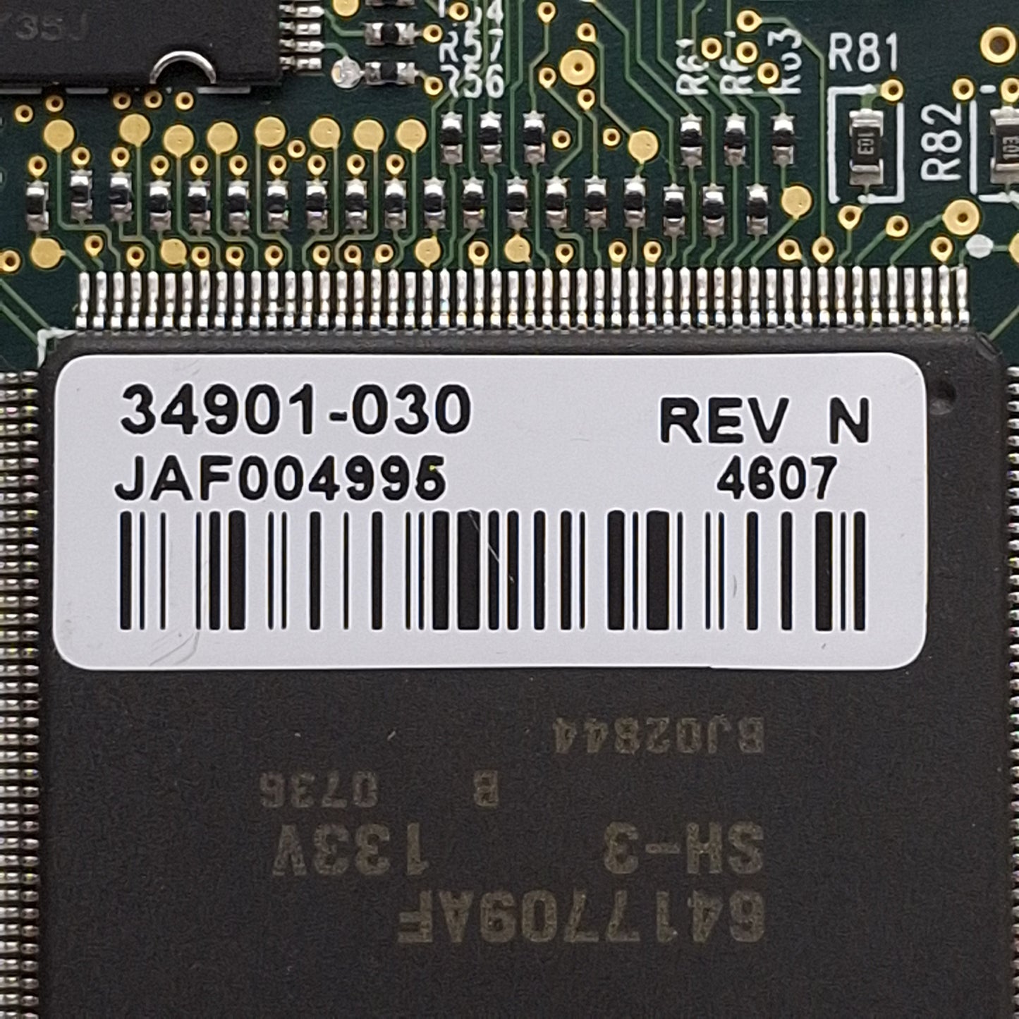 Used Zebra 34901-030 Rev N Main Control Board, USB, Serial, For 170XiIII+ Printer