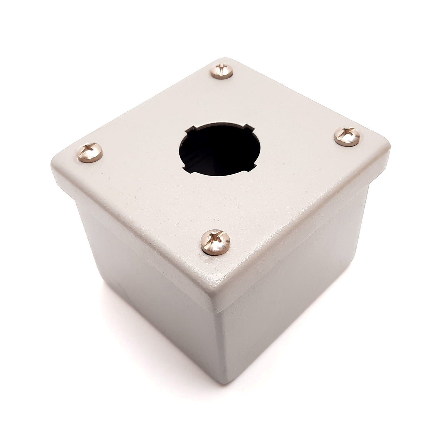 Used Hubbell Wiegmann PB1 Push Button Enclosure, Steel, 30mm, 3.8" x 3.6" x 3"