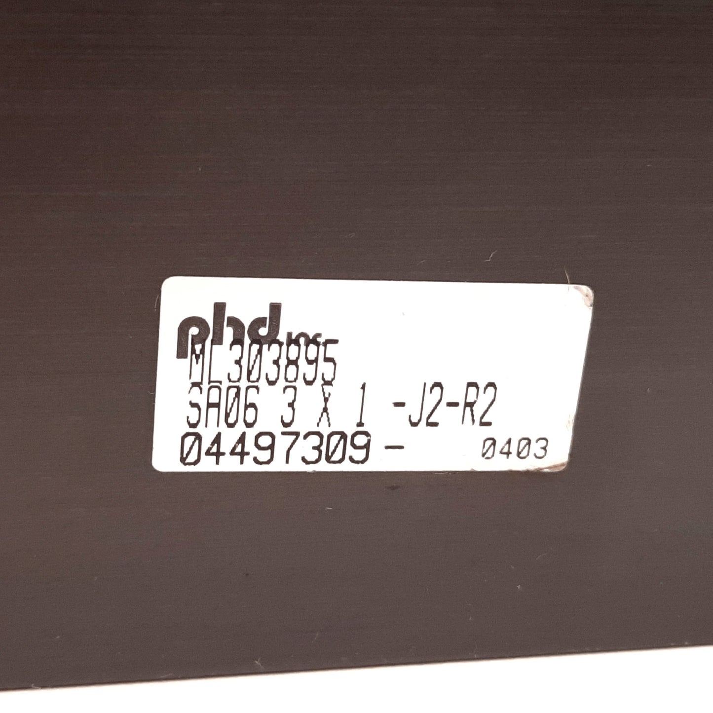 Used Phd SA063X1-J2-R2 Pneumatic Slide Cylinder, Bore 1.25", Stroke 1", Port 1/8" NPT