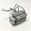 Used SMC CDQMA32TN-25 Compact Guide Rod Cylinder, 32mm Bore, 25mm Stroke w/ Switches
