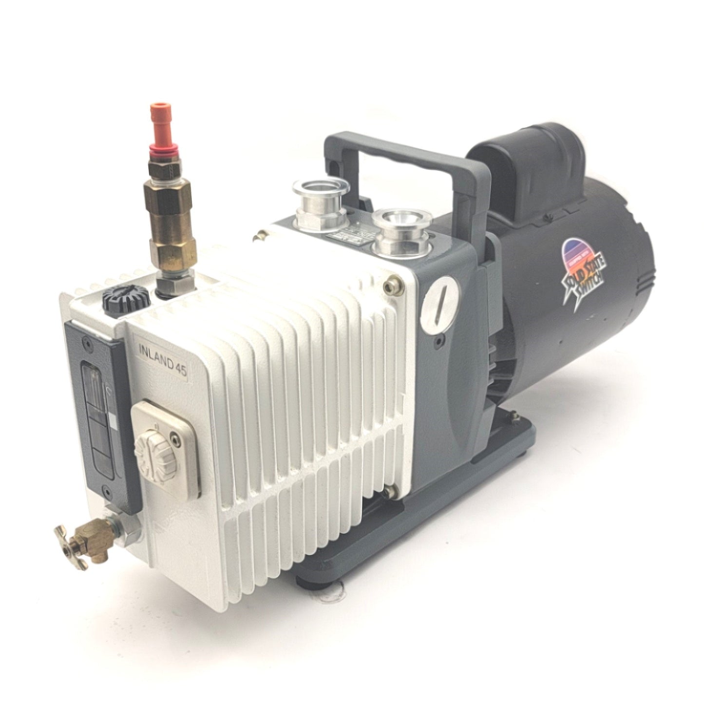 Used Varian Alcatel Adixen 210-SDX Dual Stage Rotary Vacuum Pump 115/208-230VAC 1-Ph