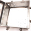 Used Hammond 1414N4PHSSL6 Electrical Enclosure, Stainless Steel, 12"x12"x6", *Holes*