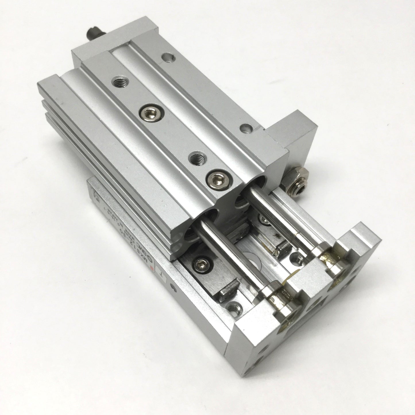 Used SMC MXS12-30ASBT Guided Air Cylinder Slide Table Actuator 12mm Bore, 30mm Stroke