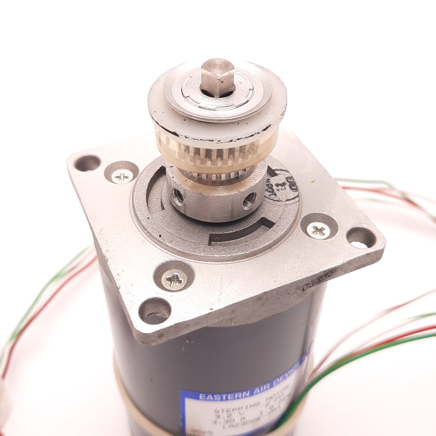 Used Eastern Air Devices LA23DGK-39A Stepper Motor 3.2v, 2PH, 3.3A, 1.8 Degrees