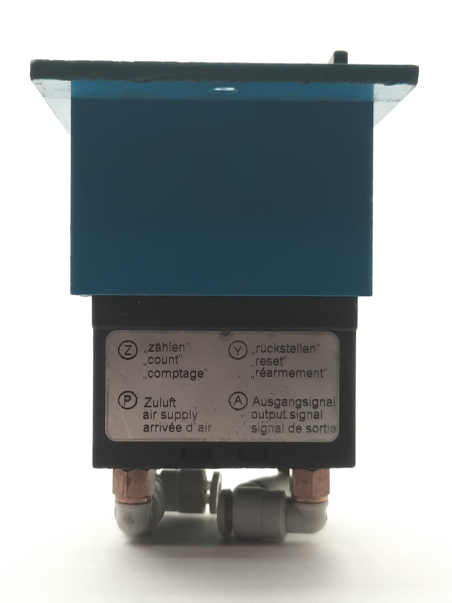 Used FESTO PZV-E-C Pneumatic Signal Preset Counter, 5-Digit, 29-116PSI, M5 Ports