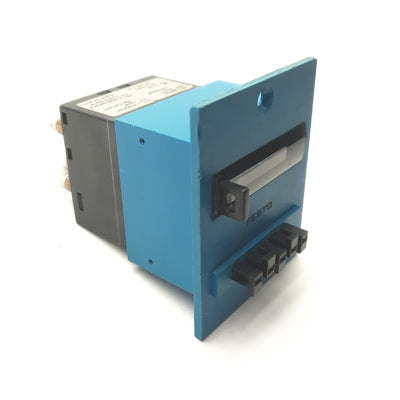Used FESTO PZV-E-C Pneumatic Signal Preset Counter, 5-Digit, 29-116PSI, M5 Ports